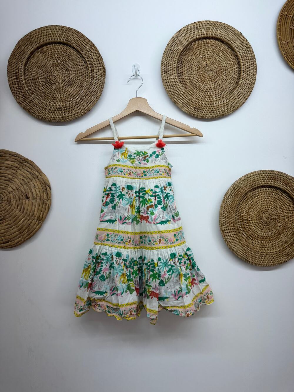 Mini Boden Safari Zoo Dress Girls 2-3